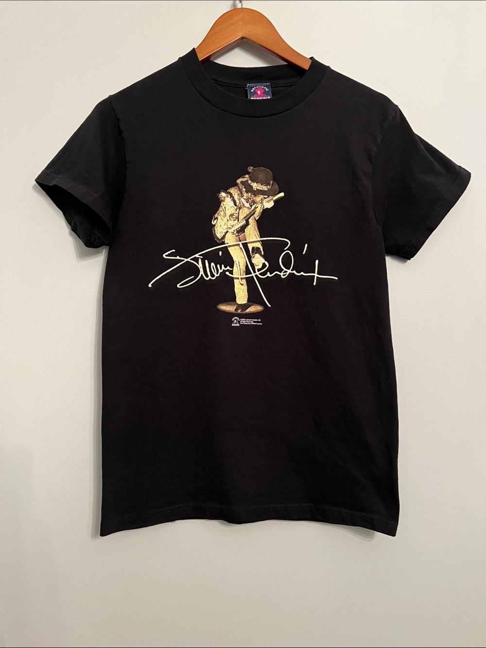 Men’s Black Short-Sleeve Jimi Hendrix Graphic Tee